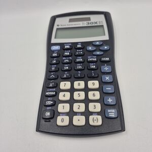 Texas Instruments TI-30X IIS Calculator - Black and Cream.Tested Works
